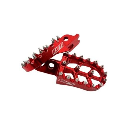 Kit pedane poggiapiedi CNC rosse x HM-VENT 50